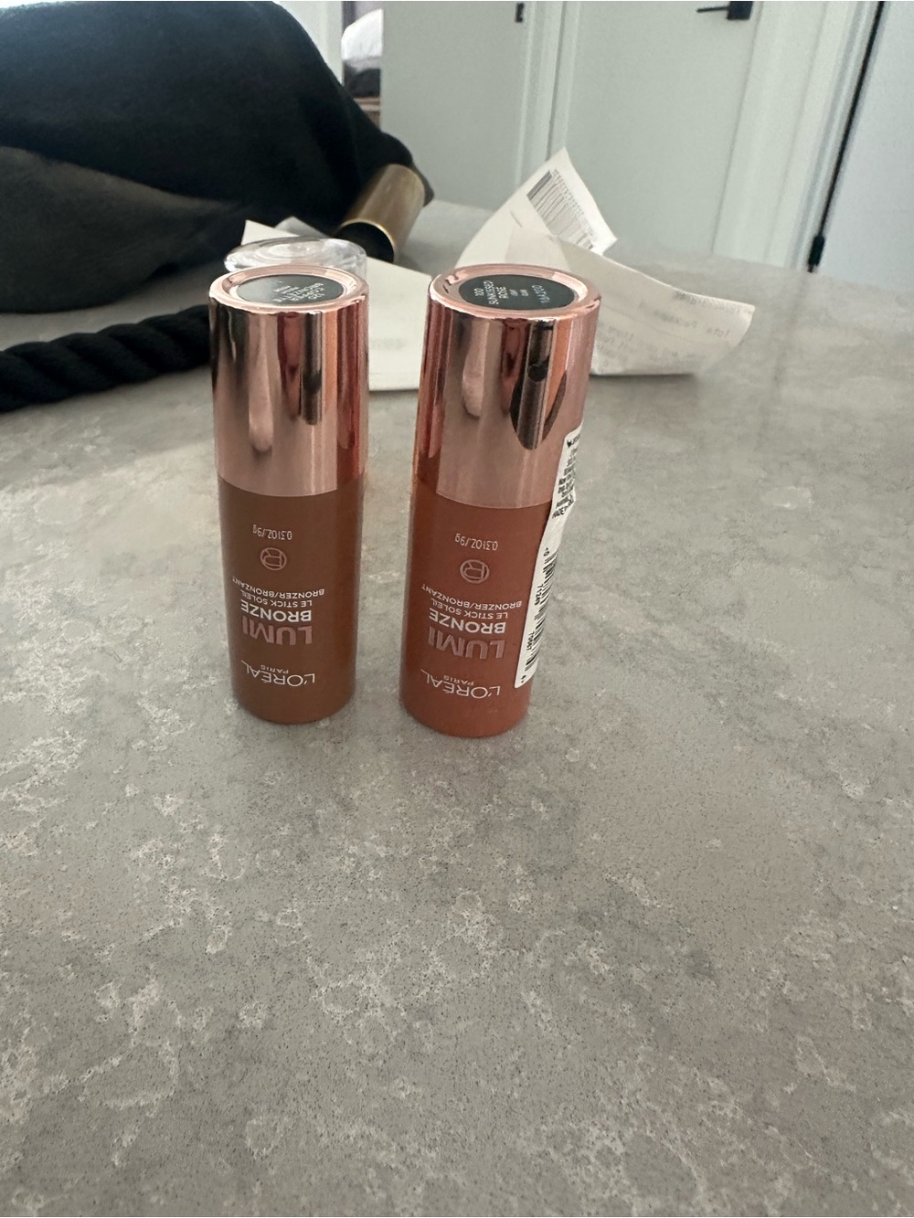L'Oreal Lumi Bronze Stick - Bronze & Rose Gold Caps